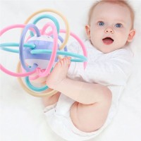 jikuva Soft Baby Ball Rattle – Sensory Toy with Bright Colors, Easy-to-Grip, Gentle Sound, Promotes Early Development