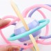 jikuva Soft Baby Ball Rattle – Sensory Toy with Bright Colors, Easy-to-Grip, Gentle Sound, Promotes Early Development