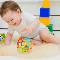 jikuva Adorable Baby Rattle – Plush and Soft, Easy-to-Hold, Gentle Sound, Safe for Newborns and Infants